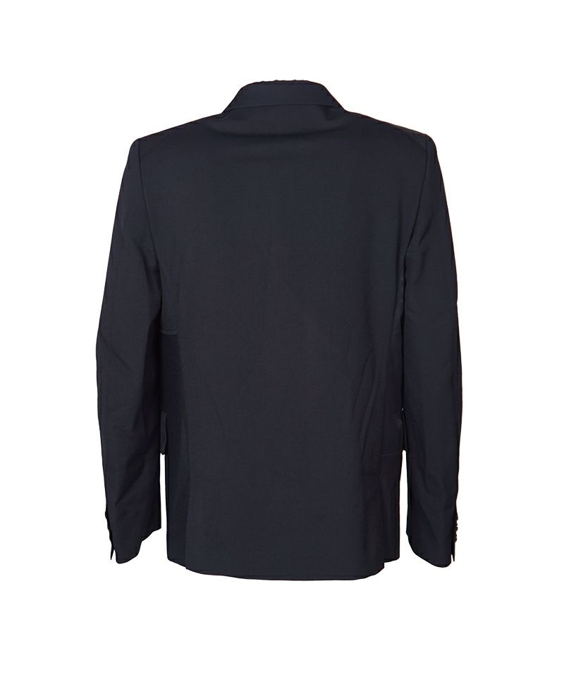 BLACK COMME des GARCONS＞ウールギャバジンxウール／ナイロンフラノ