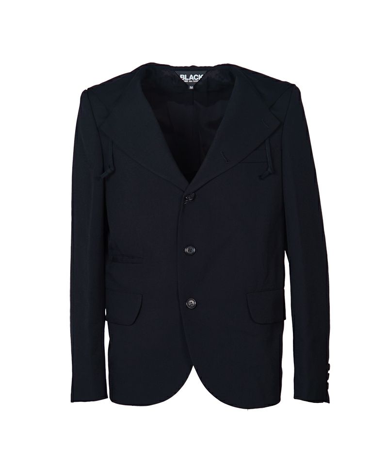 ＜BLACK COMME des GARCONS＞ウールギャバジン ジャケット (1P-J007-052)