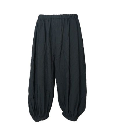 BLACK COMME des GARCONS エステルパンツ BLACK COMME des GARCONS＞エステル太綾ツイル製品後加工 パンツ