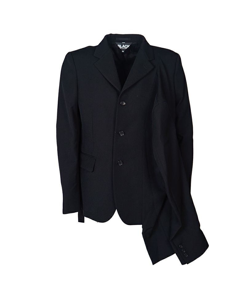 ＜BLACK COMME des GARCONS＞ウール厚ギャバジン ジャケット (1P-J023-052)