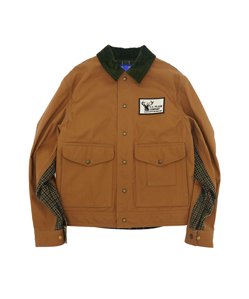 ＜JUNYAWATANABE MAN＞綿オックスｘナイロンチェックFILSON