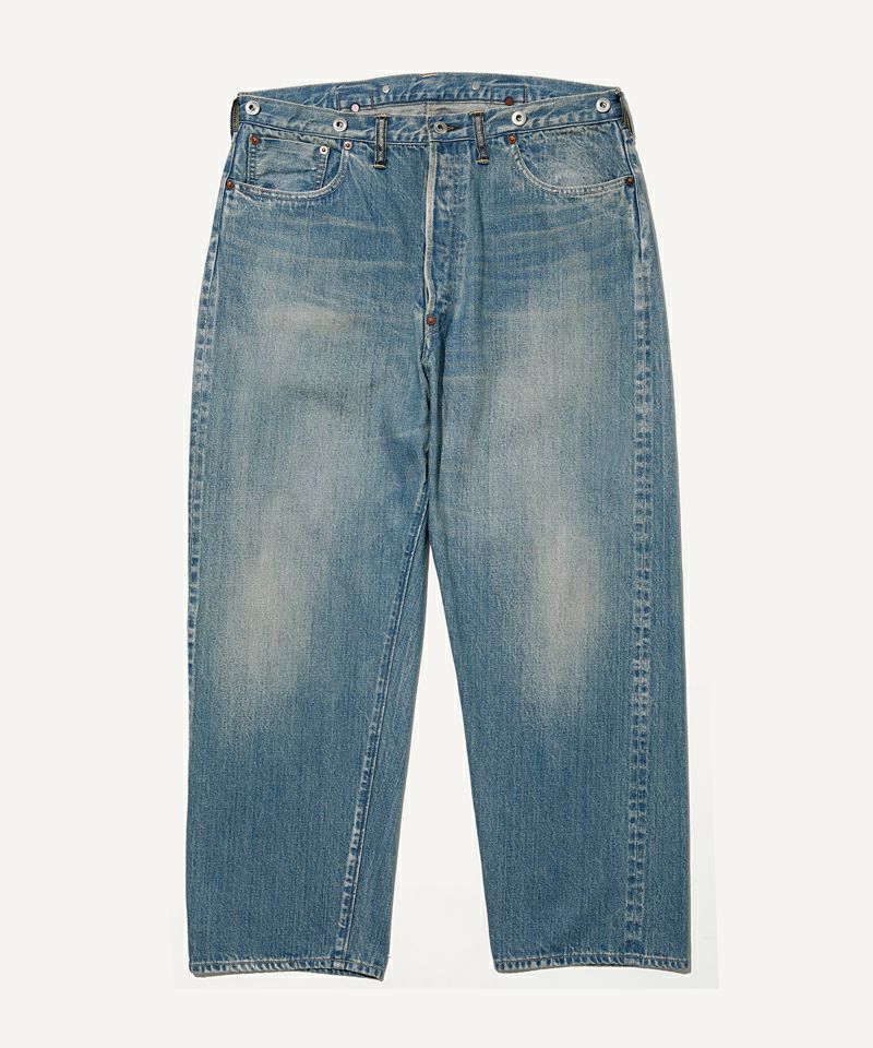 No.22 Washed Wide Denim Pants