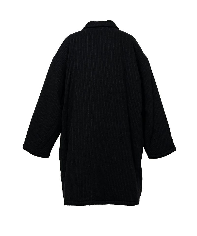 KAMIYA＞Padded Striped Coat | MAKES ONLINE STORE