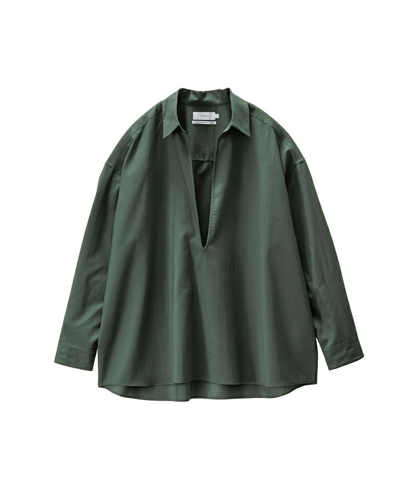 ＜Graphpaper＞Techno Wool Tropical Skipper Shirt