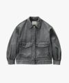 ＜Graphpaper＞Selvage Denim Zip Jacket - LIGHT FADE -
