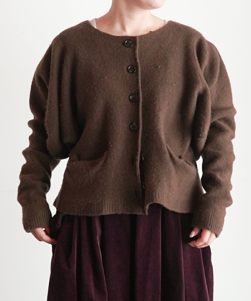Pillings＞inside puff Cardigan | MAKES ONLINE STORE
