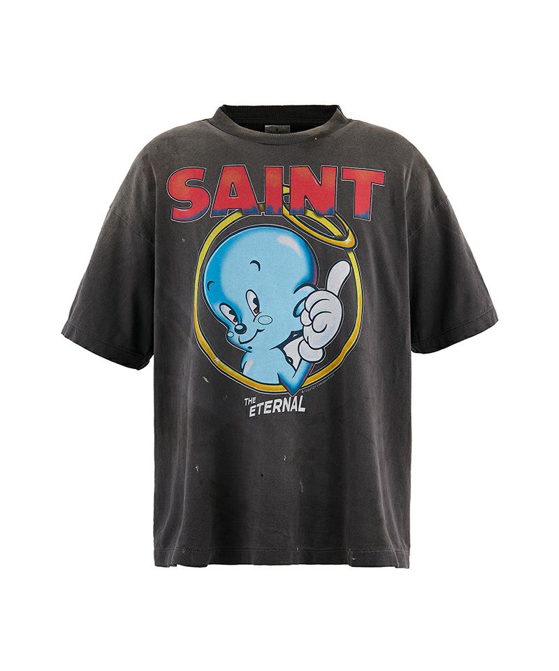 ＜SAINT MICHAEL＞SS TEE/BABY MICHAEL/BLACK