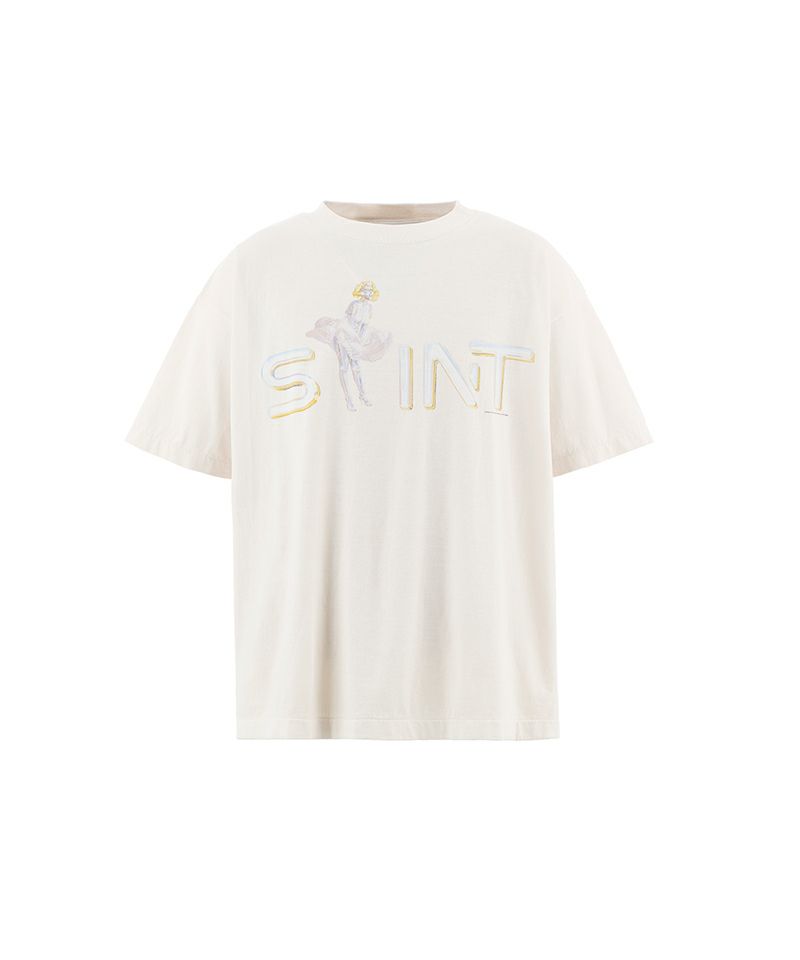 ＜SAINT MICHAEL＞SRYM_SS TEE/LOVERS/WHITE