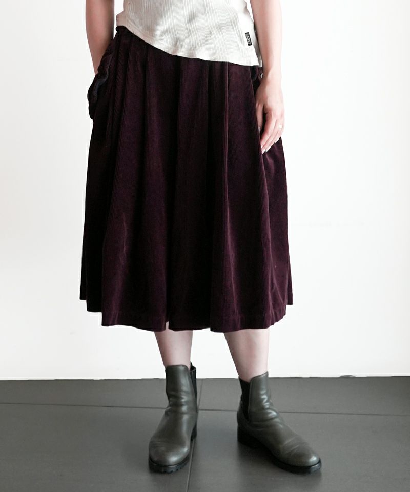 ＜Pillings＞corduroy divided skirt