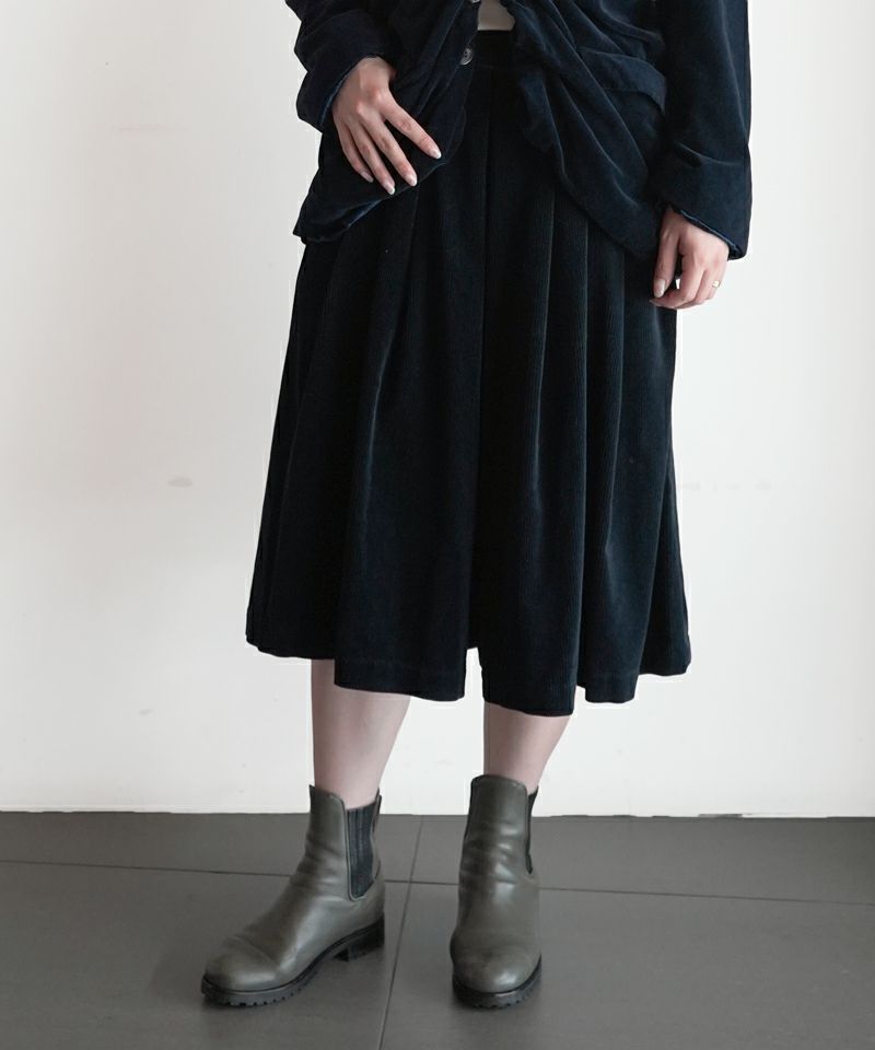 ＜Pillings＞corduroy divided skirt