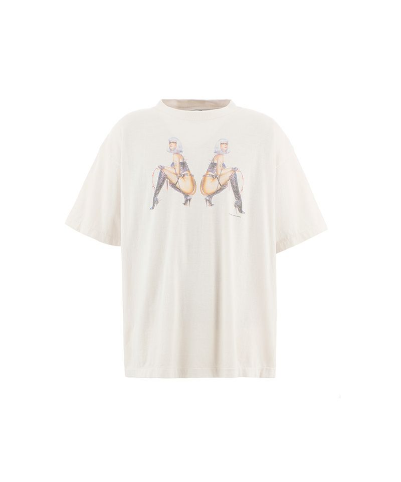＜SAINT MICHAEL＞SRYM_SS TEE/LADIES/WHITE