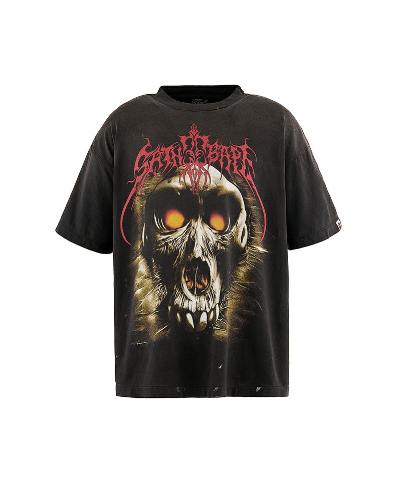 ＜SAINT MICHAEL＞BAPE_SS TEE/SAINT BAPE/BLACK