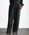 ＜CINOH＞T/W TWILL HIGH WAIST TWO TUCK PANTS