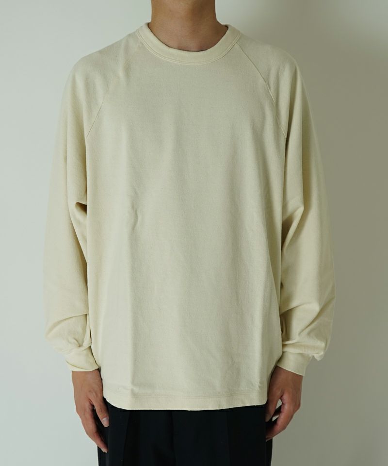 blurhms Co/Silk Nep Raglan Tee ブラームス blurhms＞Co/Silk Nep Raglan Tee | MAKES ONLINE STORE