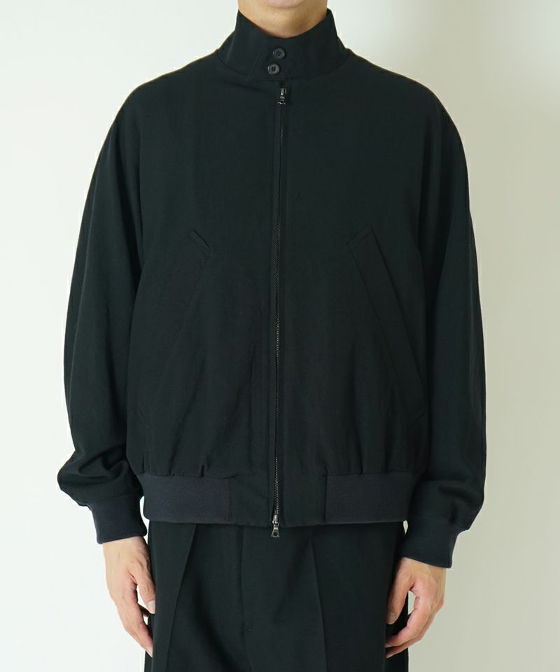 blurhms＞Wool Gabardine Harrington Jacket | MAKES ONLINE STORE