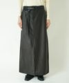 Steer Leather Belted Skirt