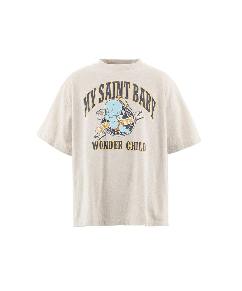 ＜SAINT MICHAEL＞SS TEE/SAINT BABY/GRAY
