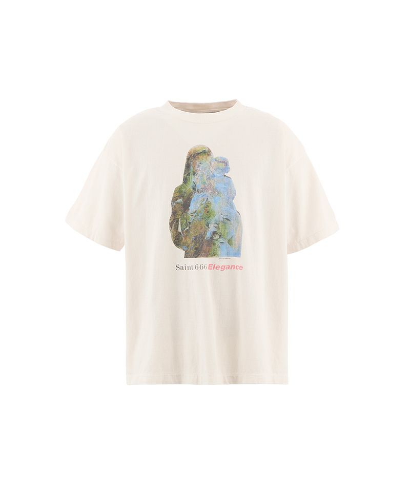 ＜SAINT MICHAEL＞SS TEE/ELEGANCE/WHITE