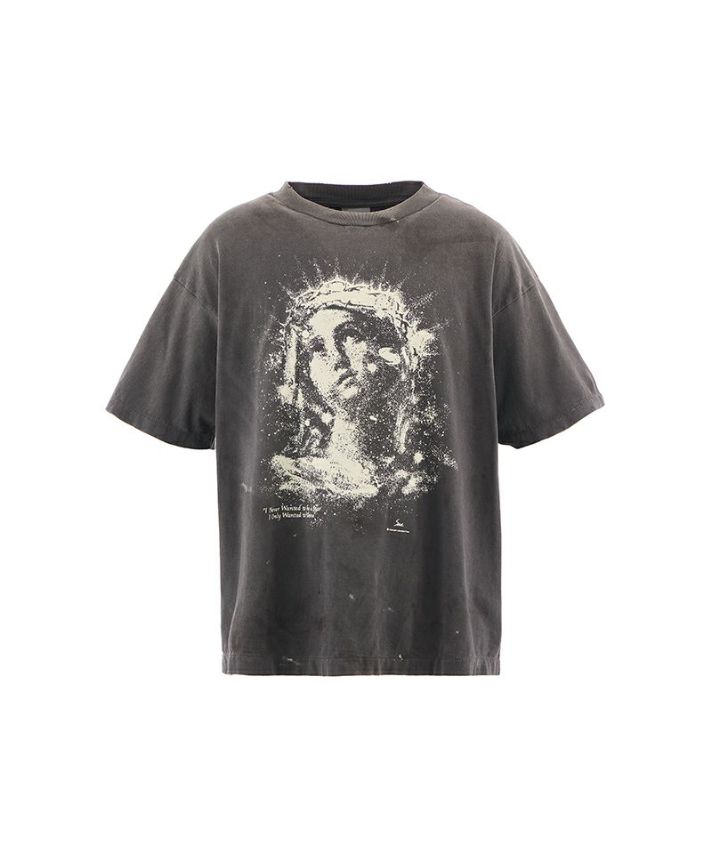 ＜SAINT MICHAEL＞SS TEE/MARIA/BLACK