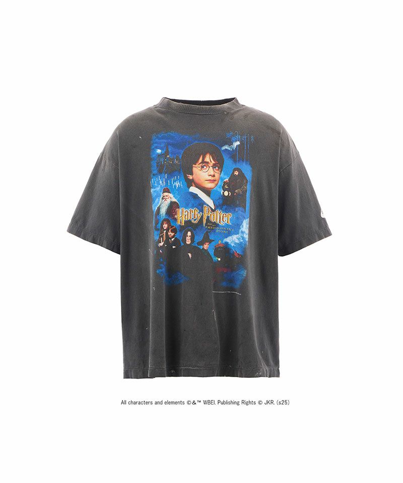 ＜SAINT MICHAEL＞HP_SS TEE/PHILSPHR'S STONE/BLACK