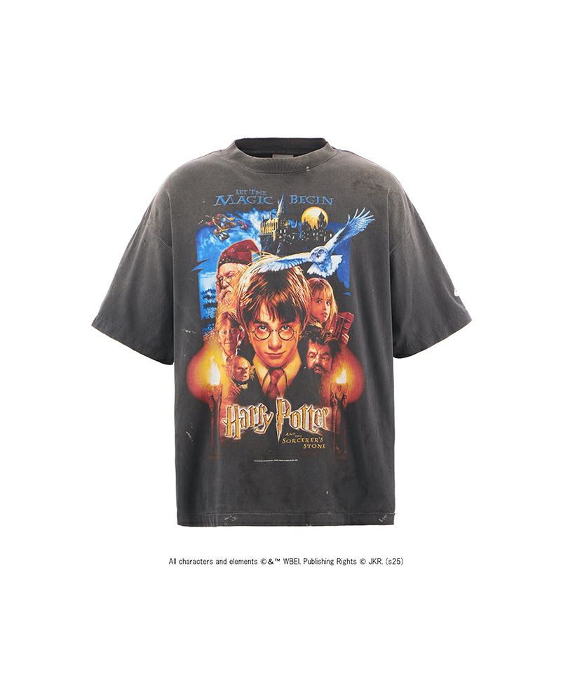 ＜SAINT MICHAEL＞HP_SS TEE/PHILSPHR'S STONE/BLACK