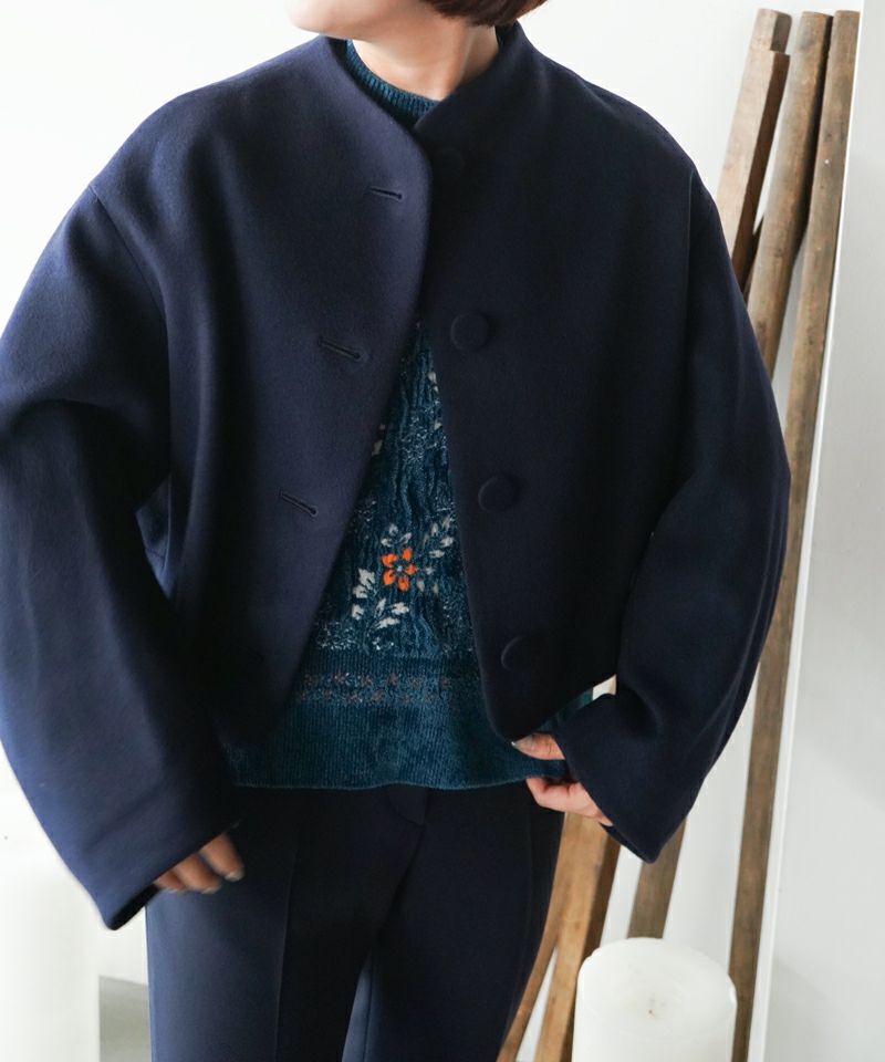 ＜Mame Kurogouchi＞Wool Melton Short Cort