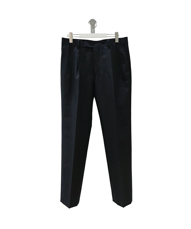 ＜AURALEE＞BLUEFACED WOOL TWO-TUCK SLACKS