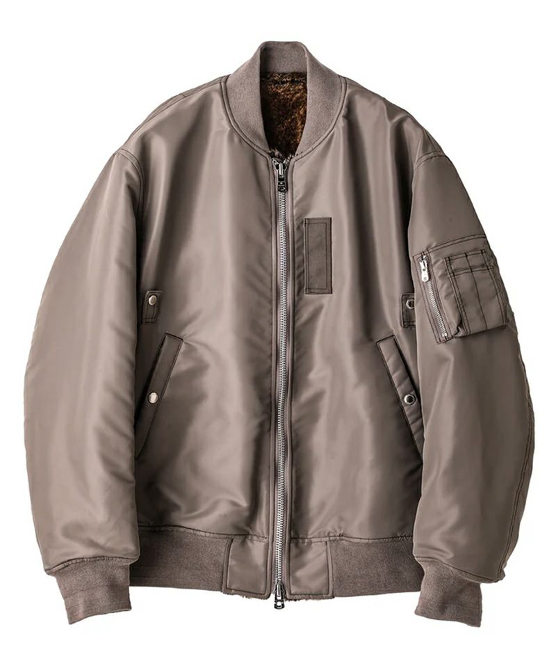 ＜TAKAHIROMIYASHITATheSoloist.＞faux fur lining flight jacket.