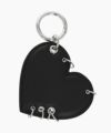 HEART BLK NAPPA KEYCHAIN