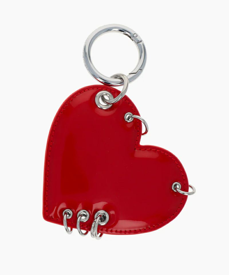 HEART RED LIPSTICK KEYCHAIN