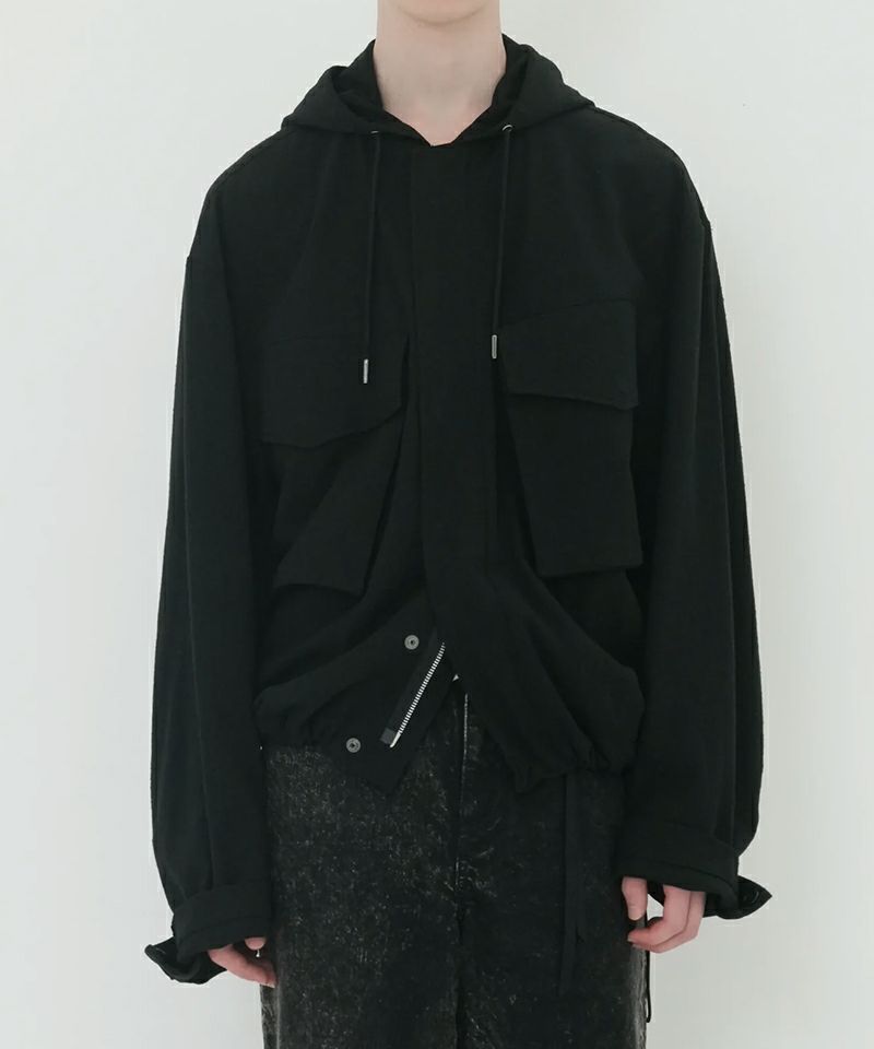 ＜Tamme＞NEP SILK HOOD BLOUSON