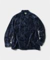 ＜GOLD＞PAISLEY PATTERN INDIGO VELVETEEN OPEN SHIRT