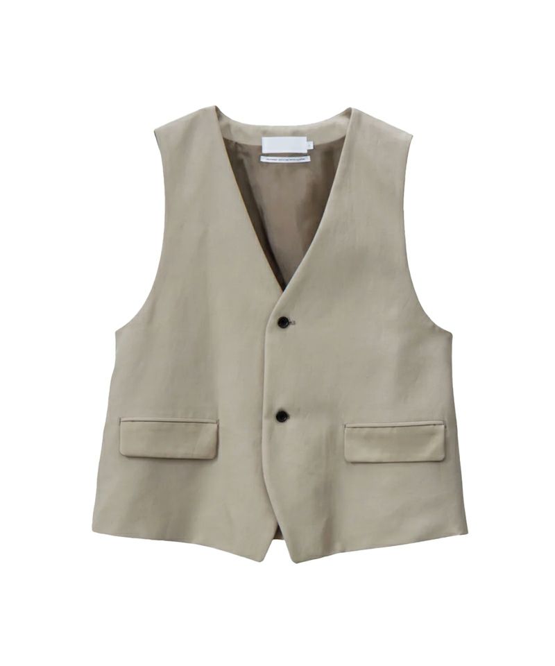 ＜Graphpaper＞Cotton Cupro Back Satin Gilet
