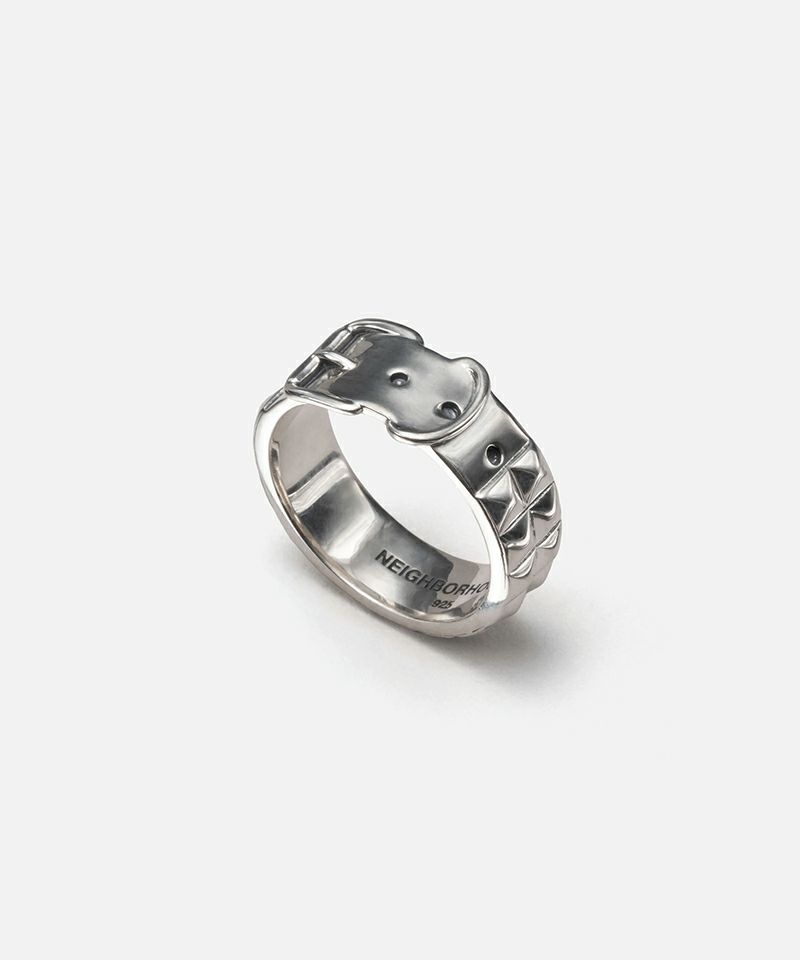 ＜NEIGHBORHOOD＞SILVER STUDS BELT RING
