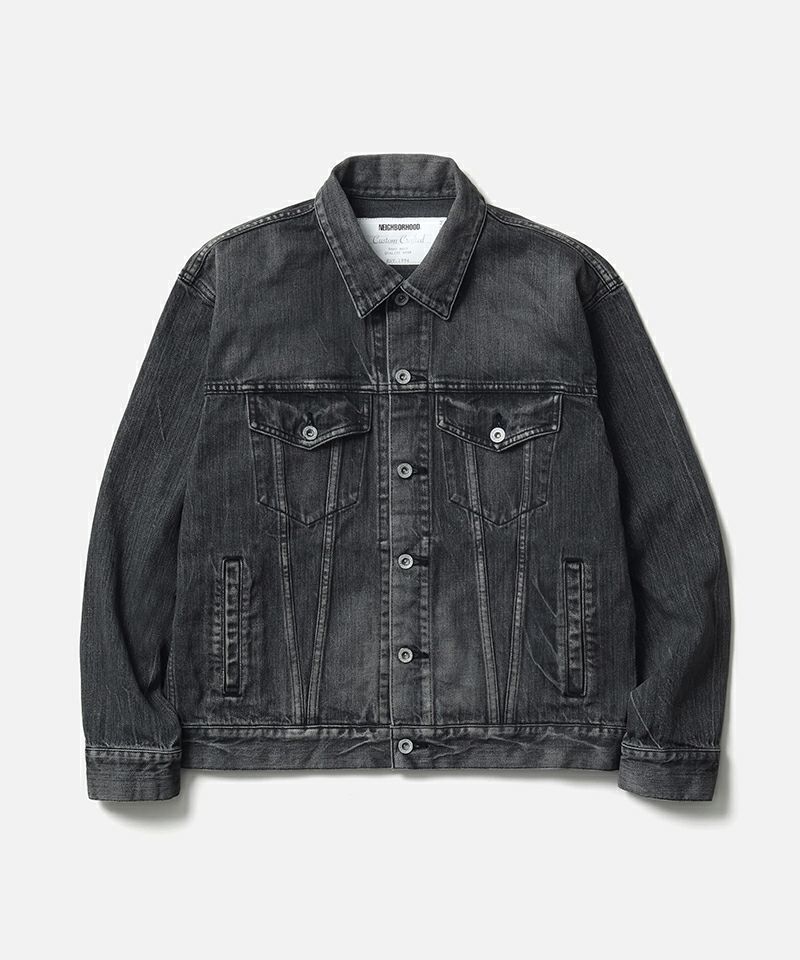 ＜NEIGHBORHOOD＞WASHED BLACK DENIM TYPE-4 JACKET