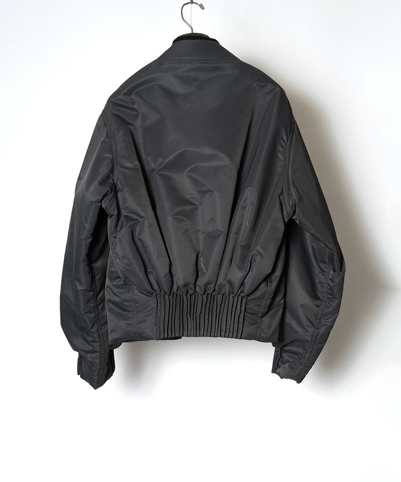 RAINMAKER＞BUMPY GATHERED BOMBER JACKET | MAKES ONLINE STORE