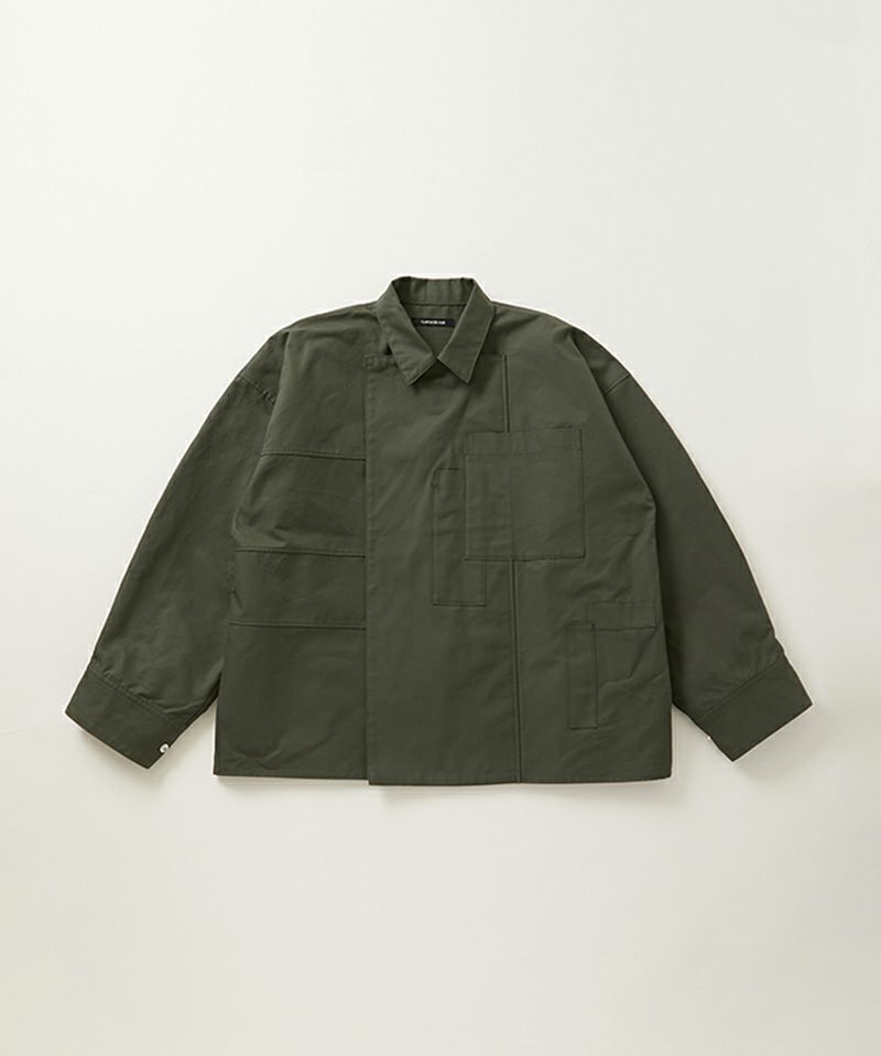 ＜ALMOSTBLACK＞YI_WVN KIMONO ISE SEAM SHIRTS