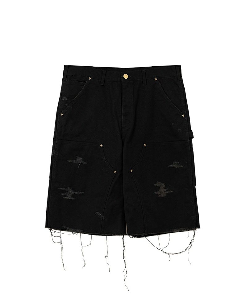 ＜KAMIYA＞BORO Duck Painter Bermuda Shorts