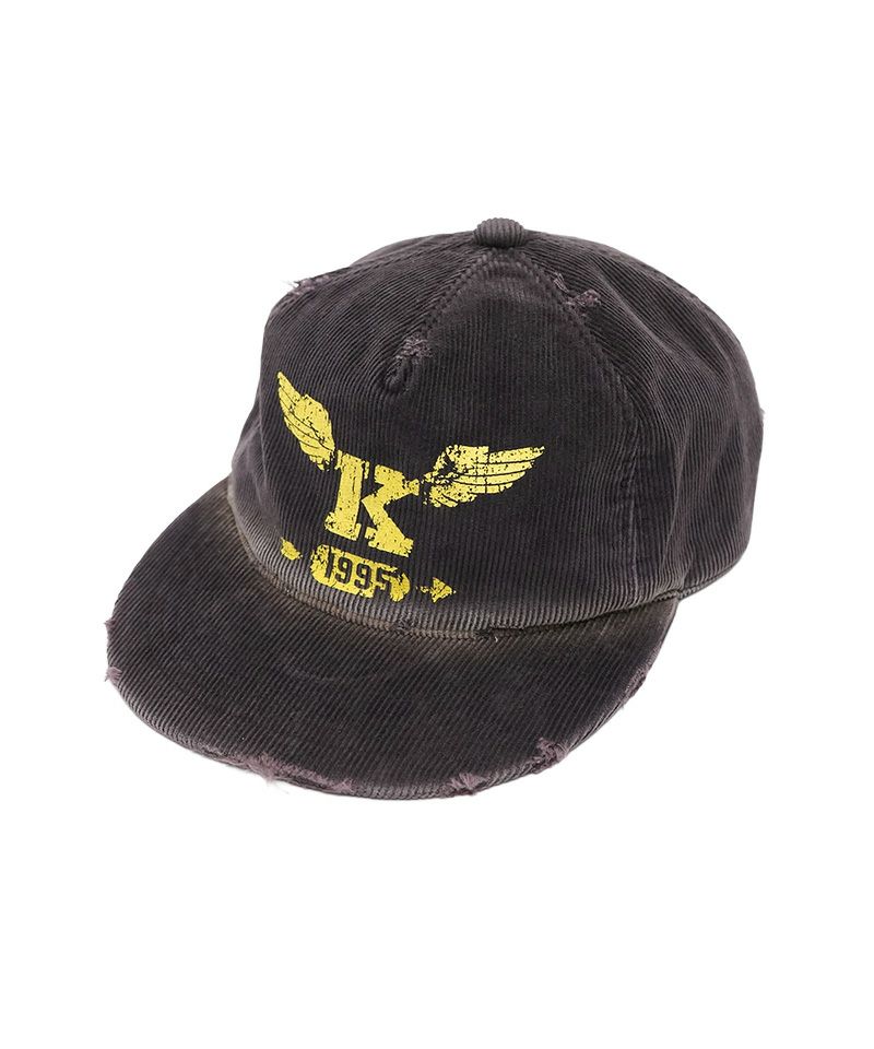 ＜KAMIYA＞CA4LA×KAMIYA“K-Wing”Distressed Cap