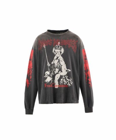 SAINT MICHAEL＞LS TEE/SAINT IS A KISS/BLACK | MAKES ONLINE STORE