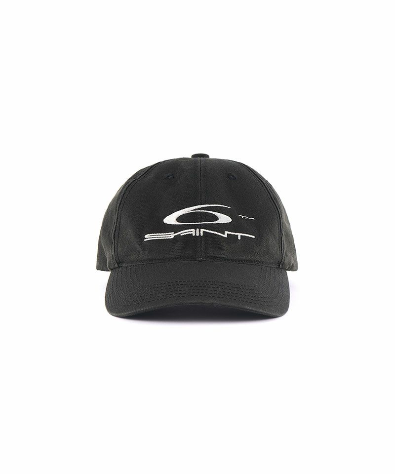 SAINT MICHAEL(セントマイケル) 6PANEL CAP BLACK SAINT MICHAEL