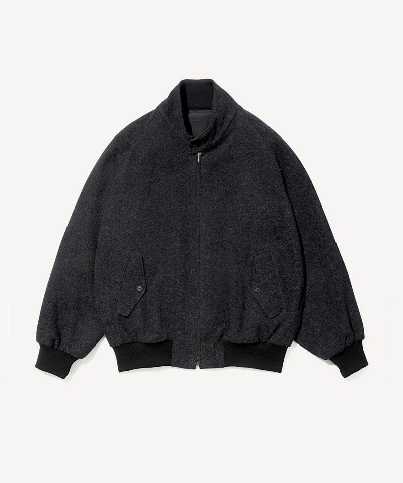 ＜A.PRESSE＞Silk Cashmere Tweed Harrington Jacket