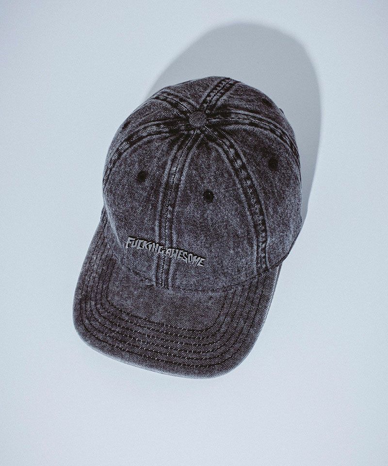 Fucking Awesome ハット FUCKING AWESOME FA WORLD SIX PANEL BASEBALL CAP / BLACK