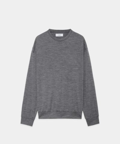 【新品未使用】marka☆ウール　ロンT☆2☆トップチャコール marka＞2/72 Wool Single Jersey Washable Crew Neck | MAKES ONLINE STORE