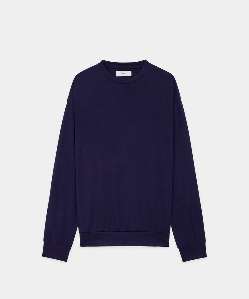 marka＞2/72 Wool Single Jersey Washable Crew Neck | MAKES ONLINE STORE