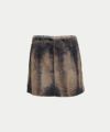 ＜INSCRIRE＞Print Fur Mini Skirt (IC252DAI25AWSK71BCS)