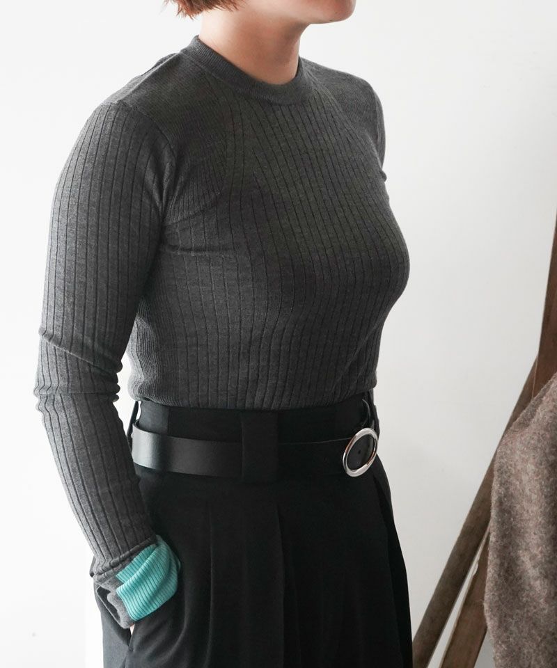 CINOH＞CREW NECK TIGHT KNIT | MAKES ONLINE STORE