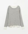 ＜INSCRIRE＞Plating Rib Layered Tee (IC252DAI25AWCUT2)