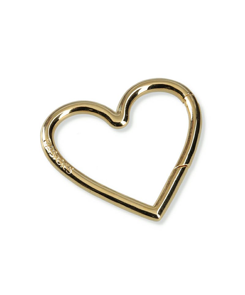 ＜BASICKS＞Gold Plating Heart Carbiner