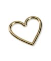 ＜BASICKS＞Gold Plating Heart Carbiner